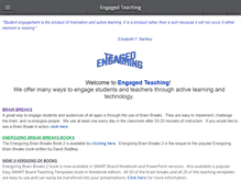 Tablet Screenshot of engagedteaching.com